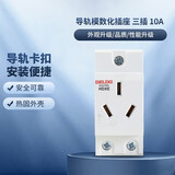 德力西（DELIXI）模数化插座 HDXE310 AC导轨电源强照明箱配电箱插座 三插 10A