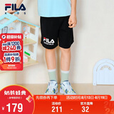 FILA斐乐儿童童装短裤2026年夏季男女童中大童休闲宽松五分裤