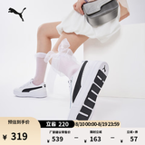 彪马（PUMA）经典增高厚底鞋小白鞋女款夏季休闲板鞋SKYE 374764 白-黑色-02 37.5
