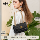 VANESSA HOGAN VH女包茵然软包轻奢小香风斜挎小包菱格链条单肩腋下包生日礼物