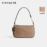 蔻驰（COACH）【品牌直供】女士NOLITA19小号手提麻将包CW426卡其拼棕色礼物