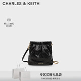 CHARLES&KEITH迷你菱格链条流浪包单肩包双肩包包女包生日七夕礼物CK2-60782390