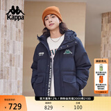 卡帕（Kappa）复古运动羽绒服情侣男女冬连帽550蓬防寒保暖棒球服 K0EZ2YY01D