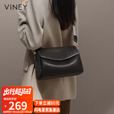 viney牛皮包包女包品牌斜挎枕头包轻奢单肩包生日七夕情人节礼物送女友