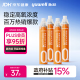 鱼跃氧气瓶便携式孕妇老人吸氧制氧机高反旅游1400ml四瓶装