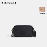 蔻驰（COACH）【品牌直供】男士WYATT单肩斜挎相机包炭黑色CW365QBMI5次日达