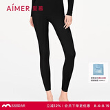 爱慕女亲肤单层高腰净痕含氨基酸保暖裤牛奶AM737951黑色155