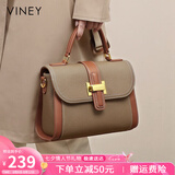 viney牛皮包包女包斜挎妈妈包中年手提单肩生日七夕情人节礼物送女友