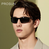 保圣（PROSUN）墨镜男女防晒偏光眼镜铝镁运动骑行太阳镜驾驶镜PS9011 PS9011 C11 镜框砂深枪/镜片绿片