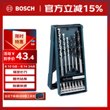 博世（BOSCH）Mini钻头+批头套装木材石材钻孔适配起子机冲击钻电钻（15支装）
