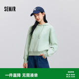 森马卫衣女绣花连帽宽松上衣春秋休闲外套101125116004