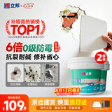 立邦补墙漆腻子膏抗菌防霉补墙修补膏墙皮脱落修补膏白色2.5kg*2