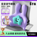 SITGOOD腰靠靠背护腰靠垫办公室腰枕stg坐垫久坐护腰神器节日礼物紫