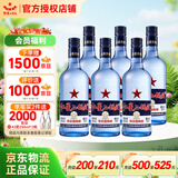 红星二锅头蓝瓶绵柔8纯粮优级清香型43度口粮白酒 热门爆款整箱装白酒 43度 750mL 6瓶 红星蓝瓶