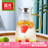 富光玻璃杯耐热玻璃凉水壶带把手大容量家用果汁杯花茶杯茶壶冷水壶