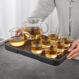 忆壶茶 茶壶玻璃茶具泡茶壶玻璃茶杯迷你茶壶玻璃茶具套装 【待客套装】一壶6杯+公杯+茶盘