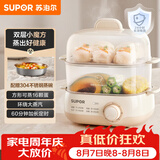 苏泊尔（SUPOR）煮蛋器 蒸蛋器 小型多功能迷你电蒸锅 煮鸡蛋神器 可定时自动断电双层 家用一人鸡蛋羹Z18FK659
