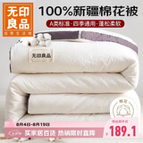 无印良品A类100%新疆棉花被子 春秋被芯棉被 5斤 220*240cm