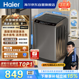 海尔（Haier）全自动波轮洗衣机10公斤大容量  直驱变频 6键自编程 国家补贴京东自营 家用租房 EB100B32Mate1