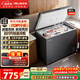 美菱201L单温家用冰柜直冷定频一级能效机械控温彩钢面板高效减霜自营冰箱冷柜BC/BD-201DTCX国家补贴