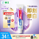 狮王W&W倍效白色修美白牙膏120g去黄去渍美白清新口气