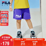 FILA斐乐儿童童装短裤2026年夏季男女童中大童休闲宽松五分裤