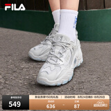 斐乐（FILA）掠夺者2丨老爹鞋女鞋复古时尚通勤鞋百搭出街增高休闲鞋男鞋 雨雾灰-NC【女款】 40