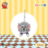 皓奇乐（HUGKIS）猫和老鼠毛绒玩具钥匙扣书包包挂饰可爱卡通周边玩偶 10cm汤姆猫(弹簧形) 【现货速发】