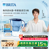 碧然德（BRITA）过滤净水器 家用滤水壶 净水壶 海洋系列 3.5L（蓝）+专家版滤芯5枚 环保加固包装