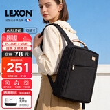 乐上（LEXON）时尚轻便双肩背包13.3英寸书包商务笔记本电脑包女士旅行包梦幻黑