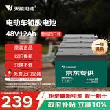 天能电动车电池48V12Ah铅酸电池电瓶车电池非锂电池电摩