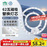 雷士（NVC）LED灯盘吸顶灯替换灯芯灯板磁吸光源模组环形灯管62瓦白光6500K
