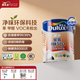 多乐士（Dulux）乳胶漆致悦金装净味五合一内墙漆防霉抗菌环保油漆涂料A750白色5L