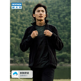 迪卡侬户外抓绒衣加厚外套内胆男士摇粒绒拉链衫保暖夹克冬季冲锋衣内胆 黑色 L