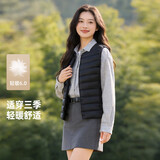雪中飞女式内穿马甲26新款休闲百搭运动多彩时尚秋羽绒马甲外套 宝石黑|8086|810 2XL 180/100A