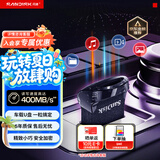 闪迪（SanDisk）128GB USB3.2 U盘 CZ430酷豆 黑色 读速400MB/s 车载U盘 文件加密 小巧便携优盘