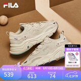 斐乐（FILA）女鞋运动鞋女MARS II 火星系列二代秋季时尚复古跑步鞋女 奶白/木薯粉-GT 37.5