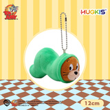 皓奇乐（HUGKIS）猫和老鼠毛绒玩具钥匙扣书包包挂饰可爱卡通周边玩偶 12cm杰利鼠(钻袋形) 【现货速发】