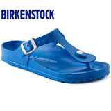BIRKENSTOCK德国制造原装进口中性轻质泳池沙滩户外防水休闲人字拖 Gizeh EVA 蓝色：1003519 39 适合250mm脚长
