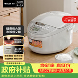 虎牌（TIGER）电饭煲 多功能智能微电脑 可预约定时煮饭电饭煲 家用不粘锅电饭锅 4-5人 5L JAX-C18C