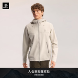 KAILAS凯乐石M8软壳衣男户外登山耐磨弹力透气轻量防风连帽外套春秋 霜地灰KG2619105 XL