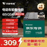 天能电动车电池60V20Ah铅酸电池电瓶车电池非锂电池电摩