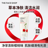 菲诗小铺（THE FACE SHOP）草本芦荟洗面奶170g清洁补水大容量洗脸七夕情人节礼物送女友 樱桃170g-提亮肤色