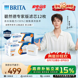 碧然德（BRITA）家用净水壶 滤水壶滤芯 MAXTRA+LE 专家滤芯 12枚装（本品加附件6个共计12个非18枚）