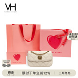VANESSA HOGAN VH女包茵然软包轻奢小香风斜挎小包菱格链条单肩腋下包生日礼物
