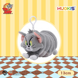 皓奇乐（HUGKIS）猫和老鼠毛绒玩具钥匙扣书包包挂饰可爱卡通周边玩偶 13cm汤姆猫(震动变形)可拉伸 【现货速发】