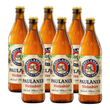 保拉纳（Paulaner）德国进口啤酒柏龙保拉纳啤酒小麦白啤黑啤大麦啤酒500ml整箱装 柏龙小麦白 500mL 6瓶 组合装
