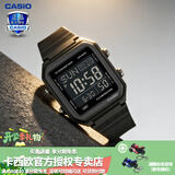 卡西欧（CASIO） 男表女表卡西欧手表男女情侣表学生时尚运动表太阳能双显电子表 W-221H-1BVPF深空纯黑（反显