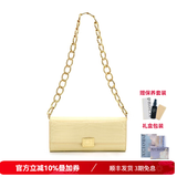 A.Cloud复古鳄鱼纹牛皮奢品链条斜挎女包【生日礼物礼盒】A.cloud 黄色鳄鱼纹