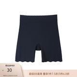 纤莉秀大码女装防走光不卷边安全裤丝滑轻薄无痕裸感打底裤春新款1730 黑色 XL